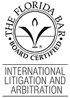 The Florida Bar Board Certified International Litigation and Arbitration Logo