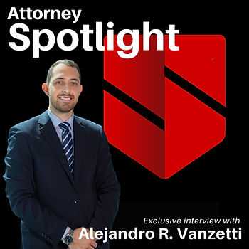 Alejandro Rodriguez Vanzetti, LL Law Firm attorney spotlight graphic